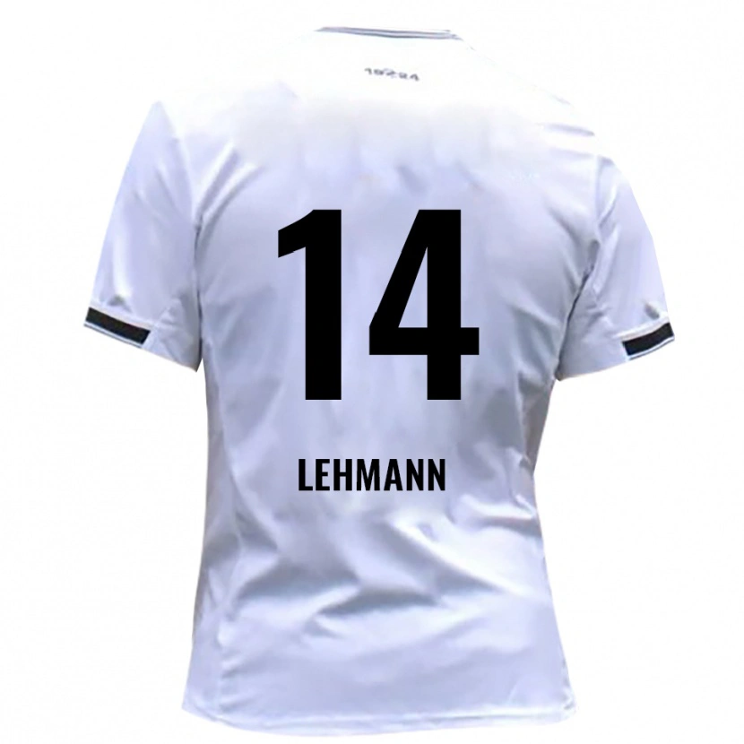 Danxen Mujer Camiseta Paul Lehmann #14 Blanco Rojo 1ª Equipación 2025/26 La Camisa México