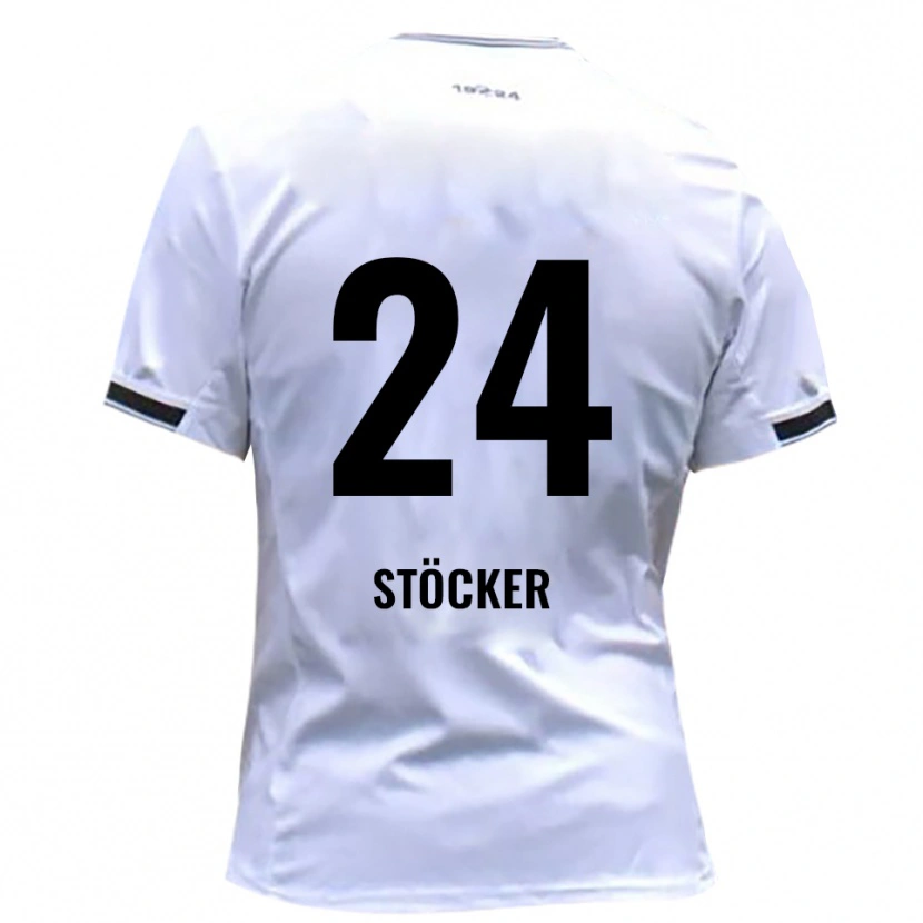 Danxen Mujer Camiseta Michel Stöcker #24 Blanco Rojo 1ª Equipación 2025/26 La Camisa México