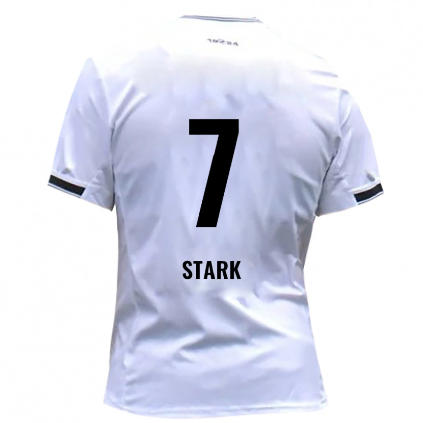Danxen Mujer Camiseta Julian Stark #7 Blanco Rojo 1ª Equipación 2025/26 La Camisa México