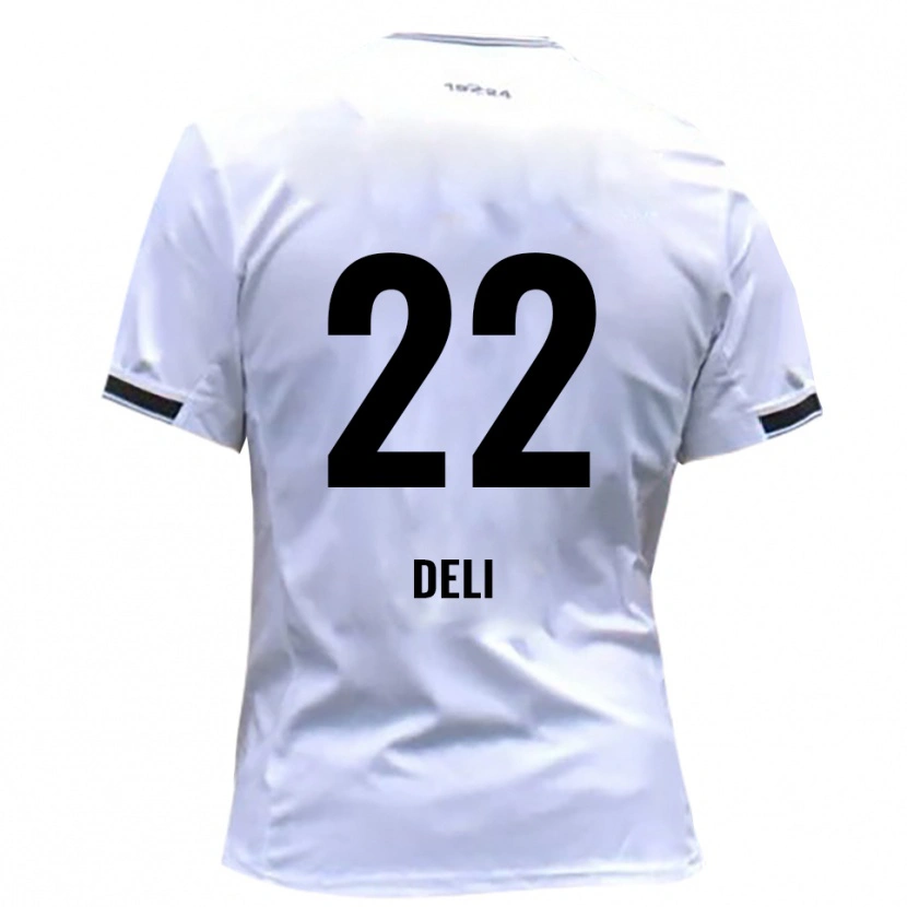 Danxen Mujer Camiseta Levin Deli #22 Blanco Rojo 1ª Equipación 2025/26 La Camisa México