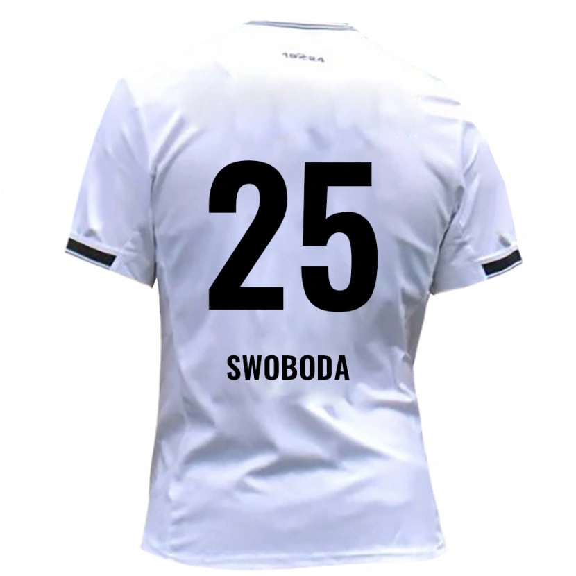 Danxen Mujer Camiseta Maurice Swoboda #25 Blanco Rojo 1ª Equipación 2025/26 La Camisa México