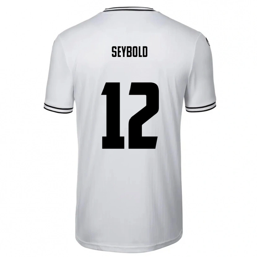 Danxen Mujer Camiseta Marvin Seybold #12 Blanco Negro 1ª Equipación 2025/26 La Camisa México