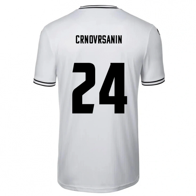 Danxen Mujer Camiseta Sadin Crnovrsanin #24 Blanco Negro 1ª Equipación 2025/26 La Camisa México