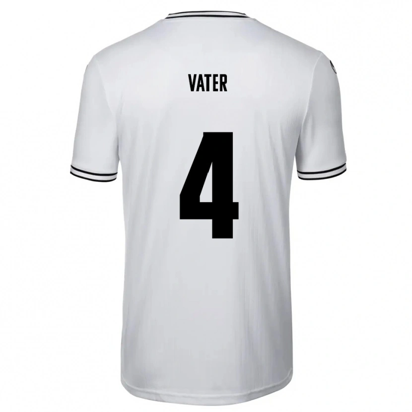 Danxen Mujer Camiseta Felix Vater #4 Blanco Negro 1ª Equipación 2025/26 La Camisa México