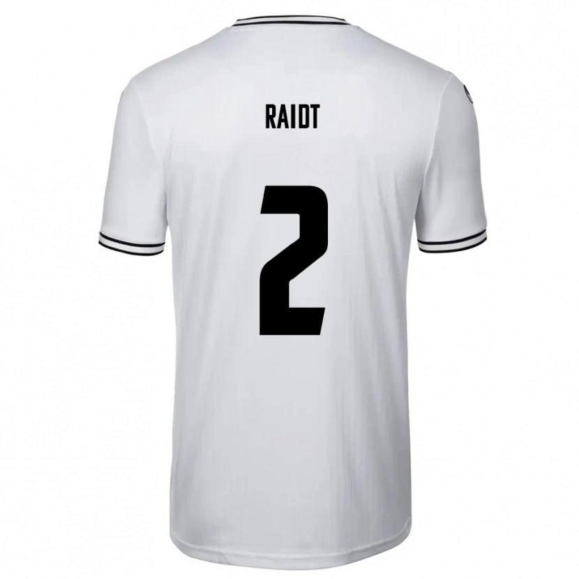 Danxen Mujer Camiseta Bodie Raidt #2 Blanco Negro 1ª Equipación 2025/26 La Camisa México