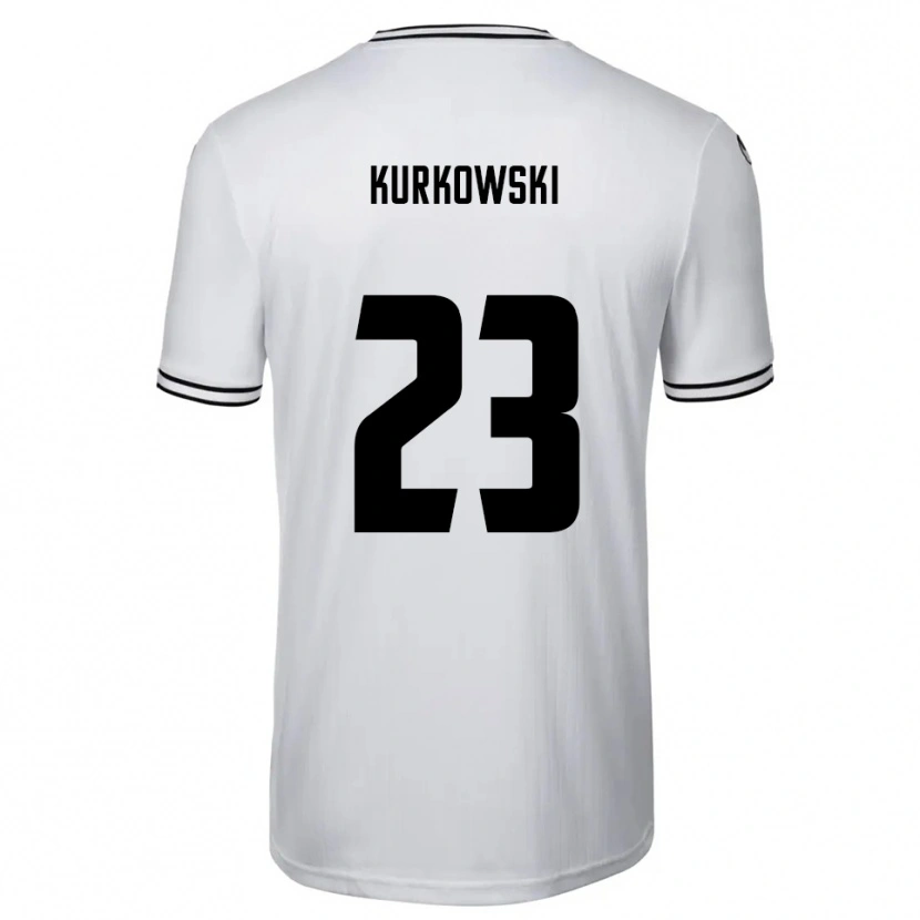 Danxen Mujer Camiseta Hannes Kurkowski #23 Blanco Negro 1ª Equipación 2025/26 La Camisa México