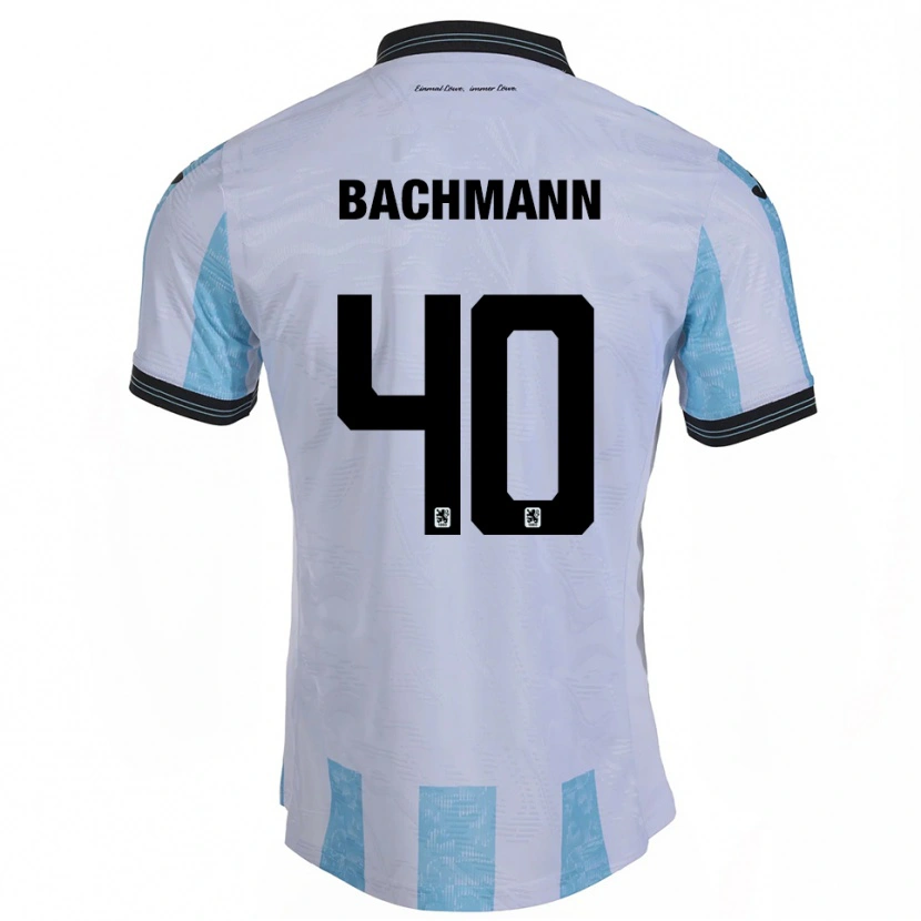 Danxen Mujer Camiseta Paul Bachmann #40 Blanco Azul Cielo 1ª Equipación 2025/26 La Camisa México