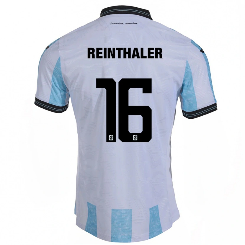 Danxen Mujer Camiseta Max Reinthaler #16 Blanco Azul Cielo 1ª Equipación 2025/26 La Camisa México