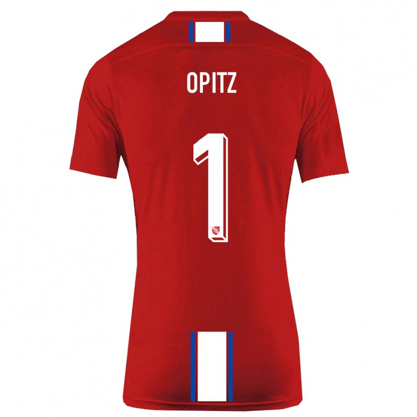 Danxen Mujer Camiseta Tom Opitz #1 Rojo Blanco 1ª Equipación 2025/26 La Camisa México