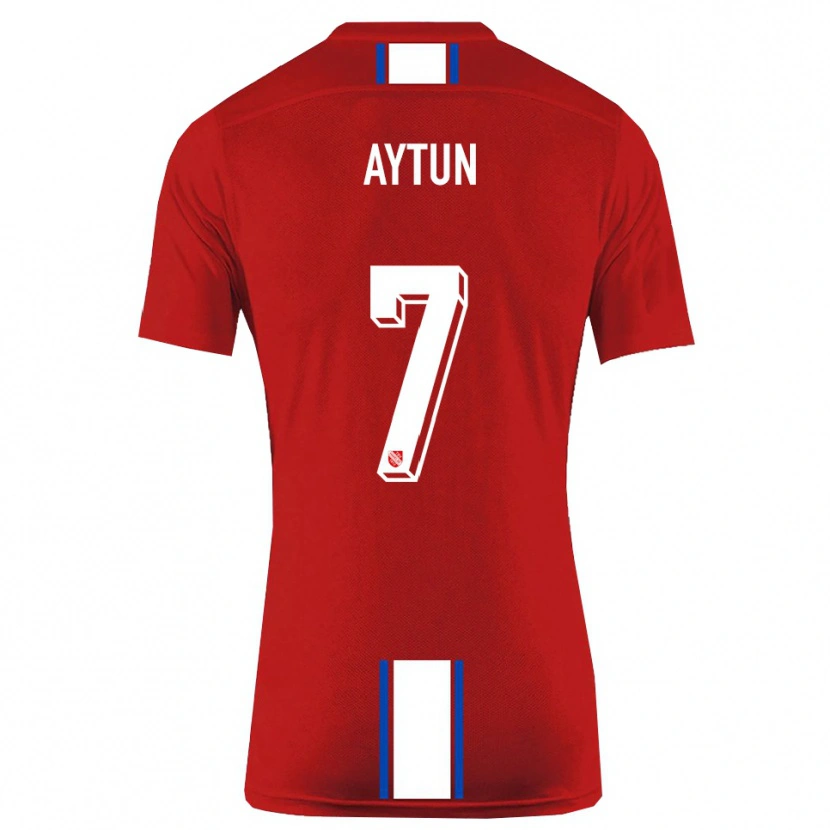 Danxen Mujer Camiseta Emre Aytun #7 Rojo Blanco 1ª Equipación 2025/26 La Camisa México