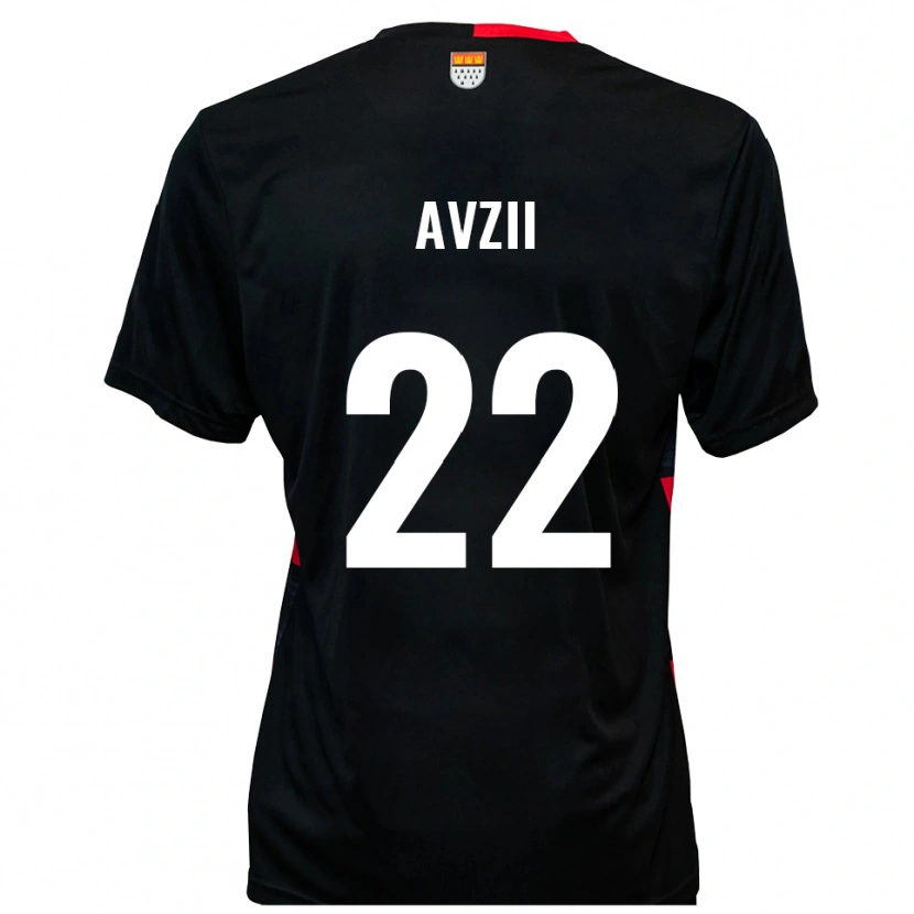 Danxen Mujer Camiseta Benjamin Avzii #22 Negro Rojo 1ª Equipación 2025/26 La Camisa México