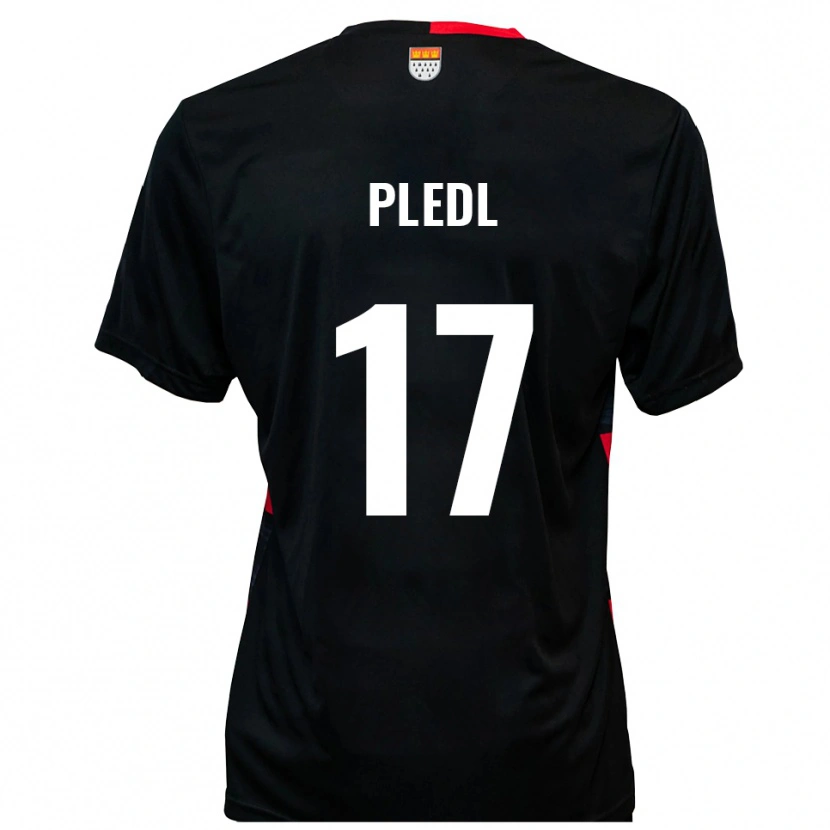 Danxen Mujer Camiseta Marco Pledl #17 Negro Rojo 1ª Equipación 2025/26 La Camisa México