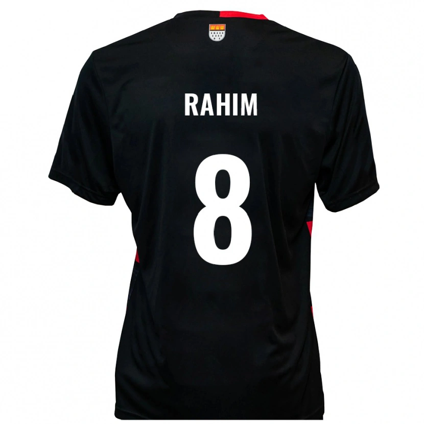 Danxen Mujer Camiseta Pawel Rahim #8 Negro Rojo 1ª Equipación 2025/26 La Camisa México