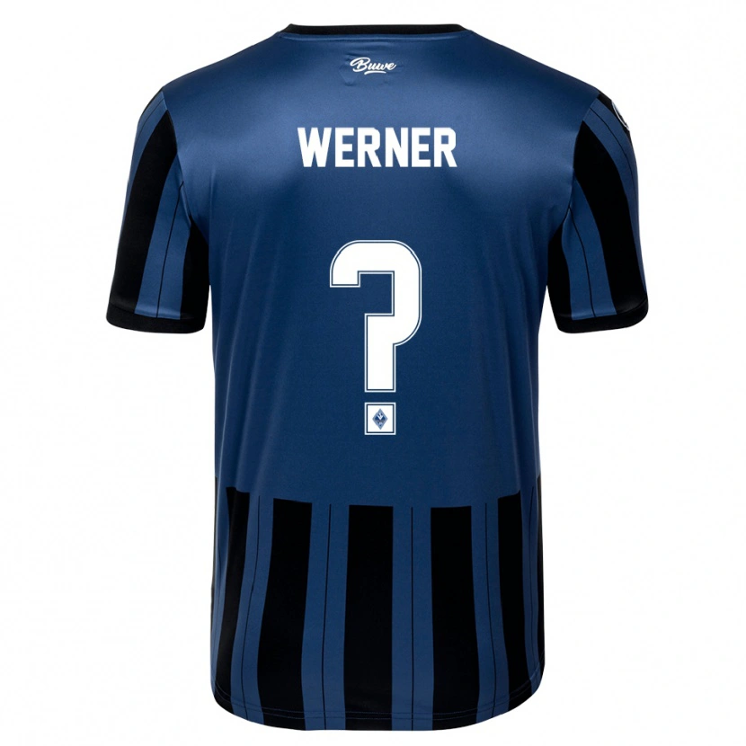 Danxen Mujer Camiseta Philipp Werner #0 Azul Gris Negro 1ª Equipación 2025/26 La Camisa México