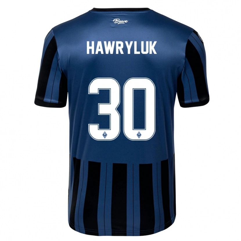 Danxen Mujer Camiseta Lucien Hawryluk #30 Azul Gris Negro 1ª Equipación 2025/26 La Camisa México