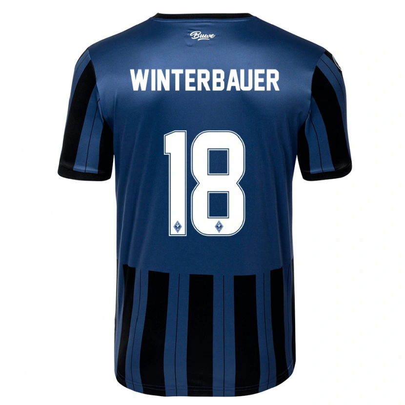 Danxen Mujer Camiseta Jan Winterbauer #18 Azul Gris Negro 1ª Equipación 2025/26 La Camisa México