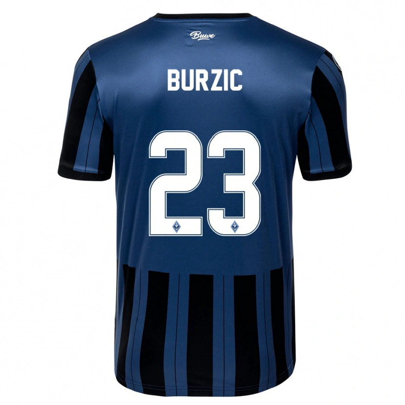 Danxen Mujer Camiseta Dino Burzic #23 Azul Gris Negro 1ª Equipación 2025/26 La Camisa México