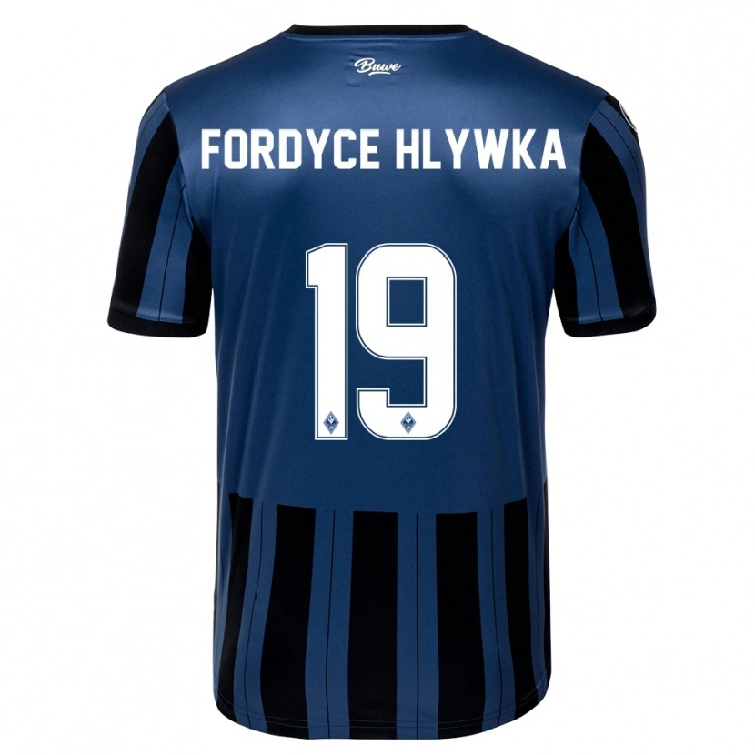 Danxen Mujer Camiseta Roen Fordyce Hlywka #19 Azul Gris Negro 1ª Equipación 2025/26 La Camisa México