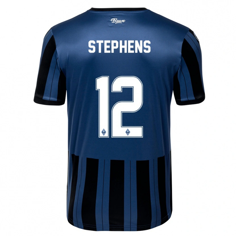 Danxen Mujer Camiseta Kaden Stephens #12 Azul Gris Negro 1ª Equipación 2025/26 La Camisa México