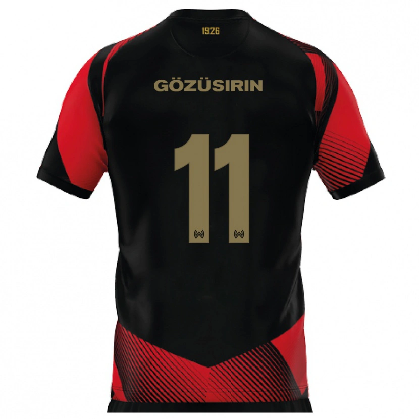 Danxen Mujer Camiseta Tarik Gözüsirin #11 Negro Rojo 1ª Equipación 2025/26 La Camisa México