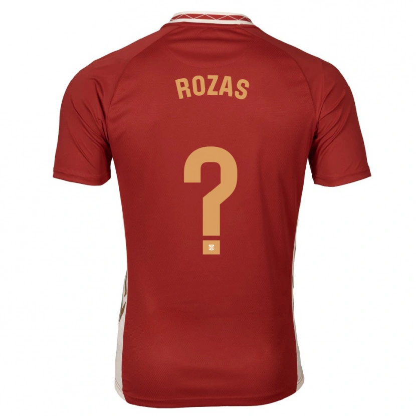 Danxen Mujer Camiseta Samuel Rozas #0 Borgoña Dorado 2ª Equipación 2025/26 La Camisa México