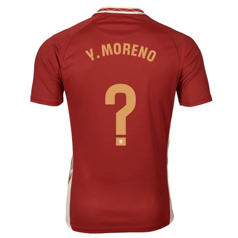 Danxen Mujer Camiseta Yerliane Moreno #0 Borgoña Dorado 2ª Equipación 2025/26 La Camisa México
