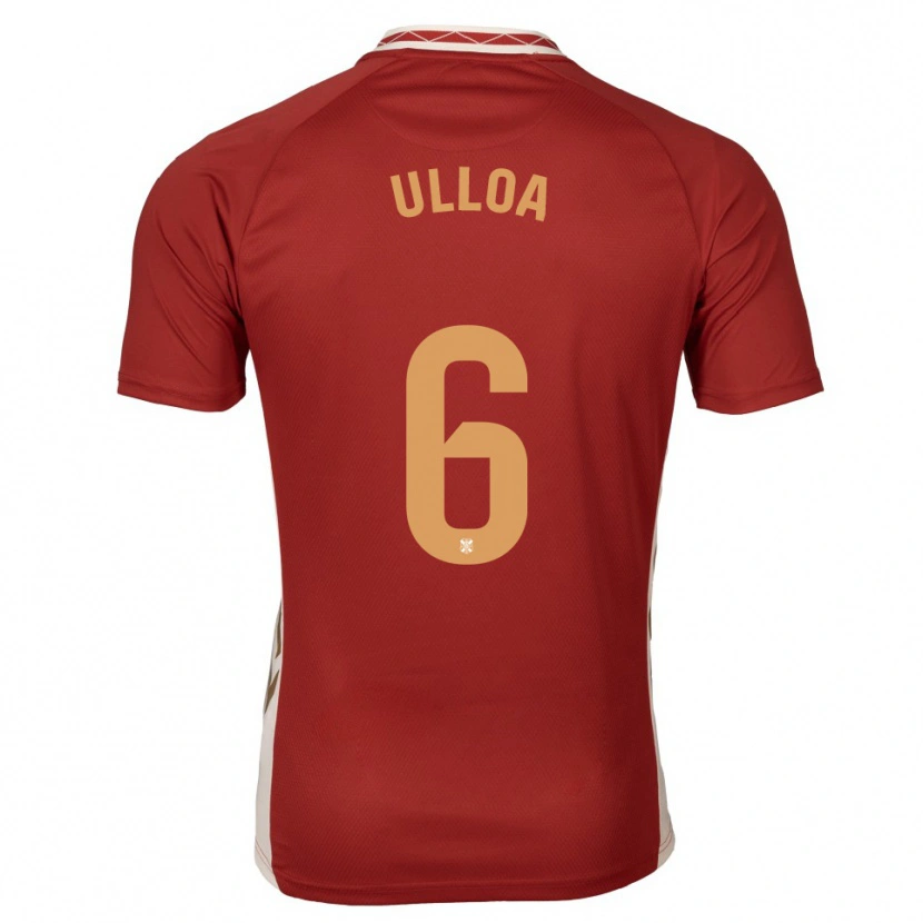 Danxen Mujer Camiseta Alberto Ulloa #6 Borgoña Dorado 2ª Equipación 2025/26 La Camisa México
