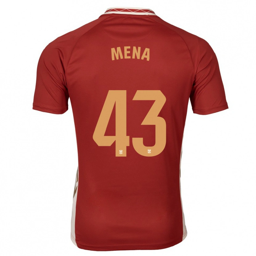 Danxen Mujer Camiseta Denilson Mena #43 Borgoña Dorado 2ª Equipación 2025/26 La Camisa México