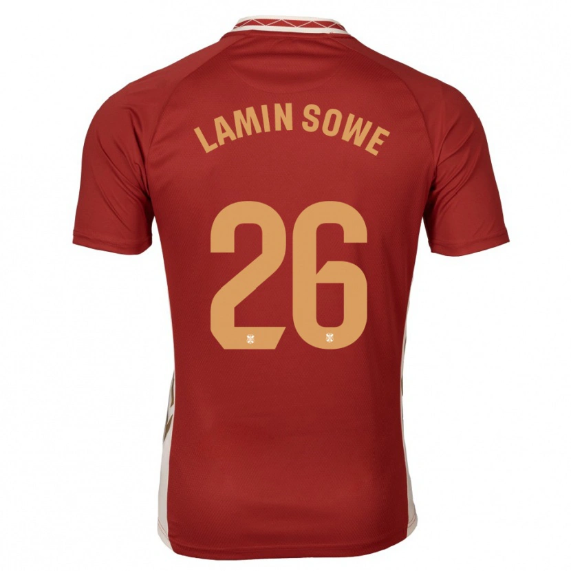 Danxen Mujer Camiseta Ba Lamin Sowe #26 Borgoña Dorado 2ª Equipación 2025/26 La Camisa México