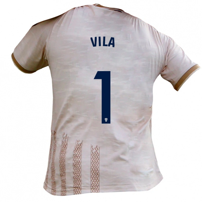 Danxen Mujer Camiseta Ramón Vila #1 Blanquecino Marrón 2ª Equipación 2025/26 La Camisa México
