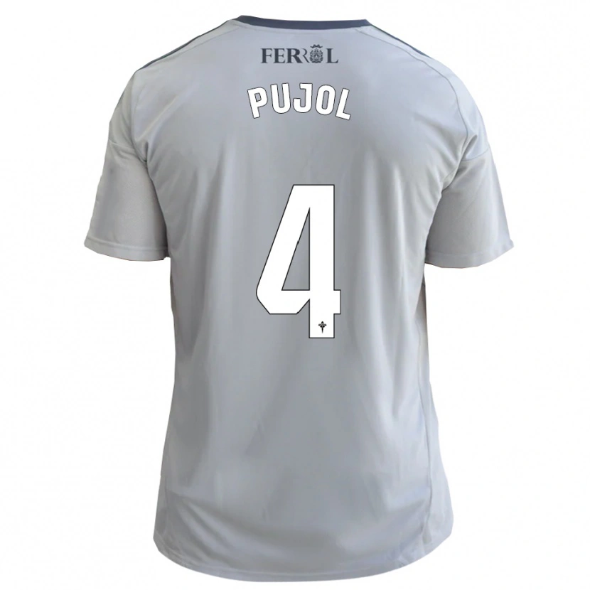 Danxen Mujer Camiseta Edgar Pujol #4 Gris Plata 2ª Equipación 2025/26 La Camisa México