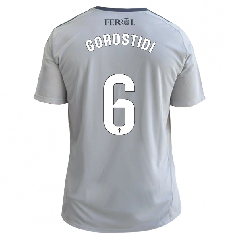 Danxen Mujer Camiseta Ander Gorostidi #6 Gris Plata 2ª Equipación 2025/26 La Camisa México