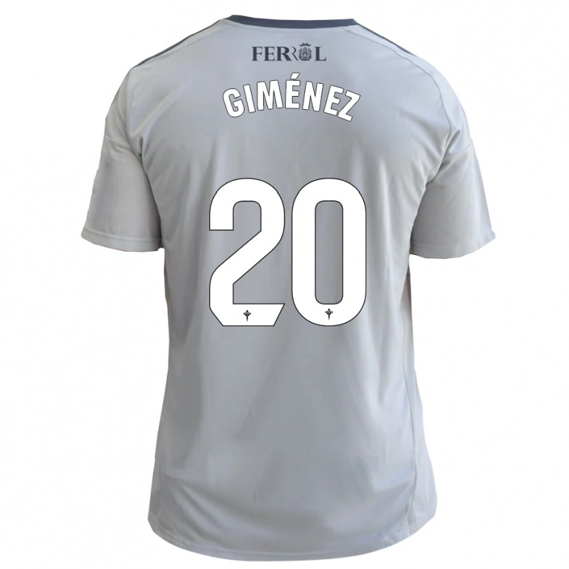 Danxen Mujer Camiseta Álvaro Giménez #20 Gris Plata 2ª Equipación 2025/26 La Camisa México
