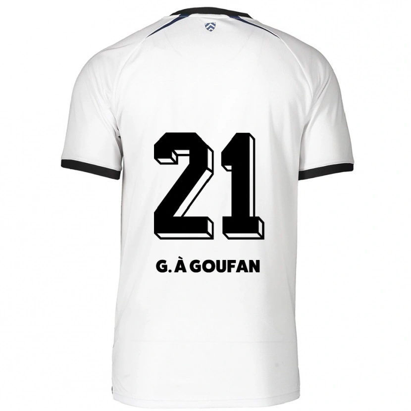 Danxen Mujer Camiseta Marc Gouiffe À Goufan #21 Blanco Negro 2ª Equipación 2025/26 La Camisa México