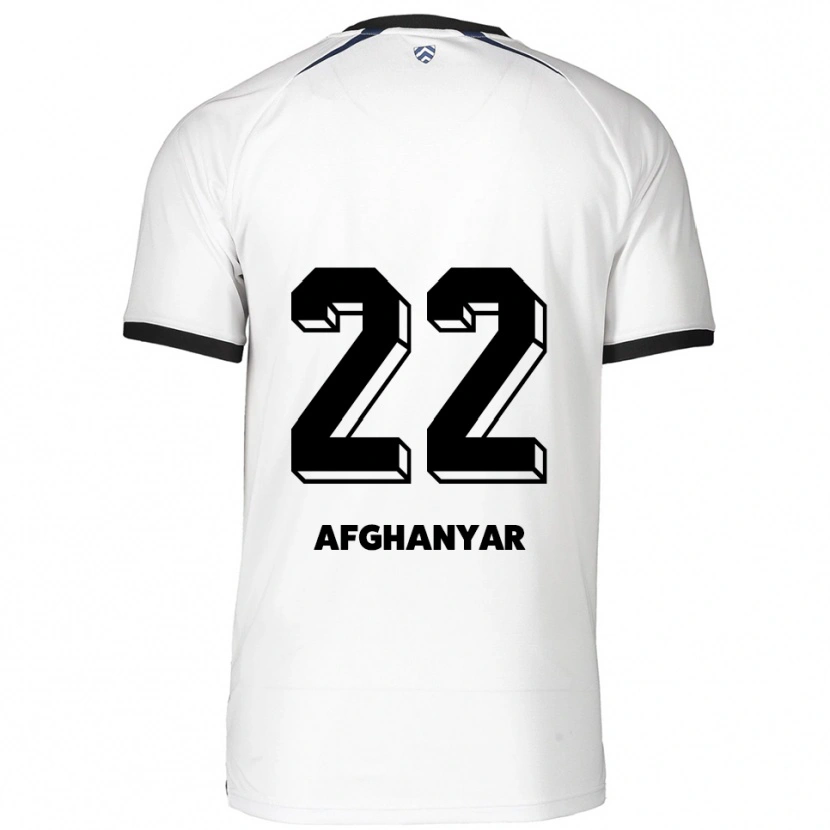 Danxen Mujer Camiseta Bellal Afghanyar #22 Blanco Negro 2ª Equipación 2025/26 La Camisa México