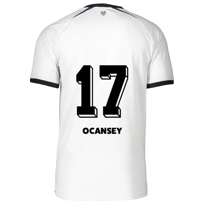 Danxen Mujer Camiseta Vincent Ocansey #17 Blanco Negro 2ª Equipación 2025/26 La Camisa México