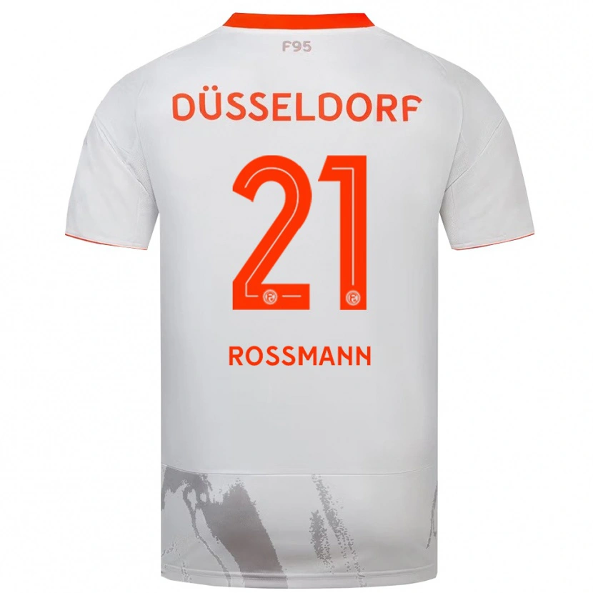 Danxen Mujer Camiseta Tim Rossmann #21 Blanco Naranja 2ª Equipación 2025/26 La Camisa México