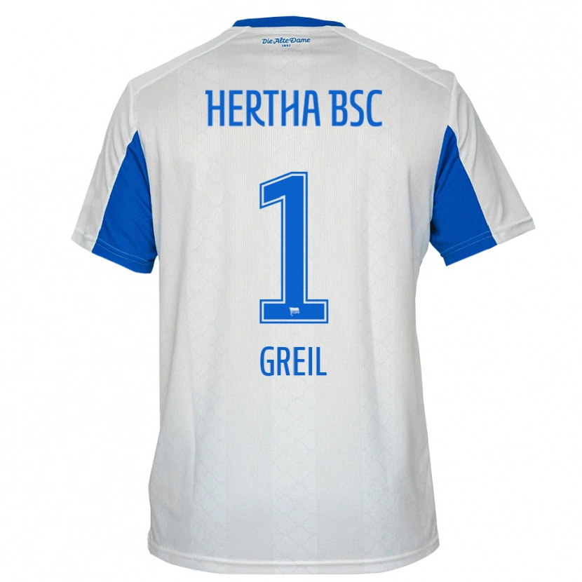 Danxen Mujer Camiseta Luis Greil #1 Blanco Azul 2ª Equipación 2025/26 La Camisa México