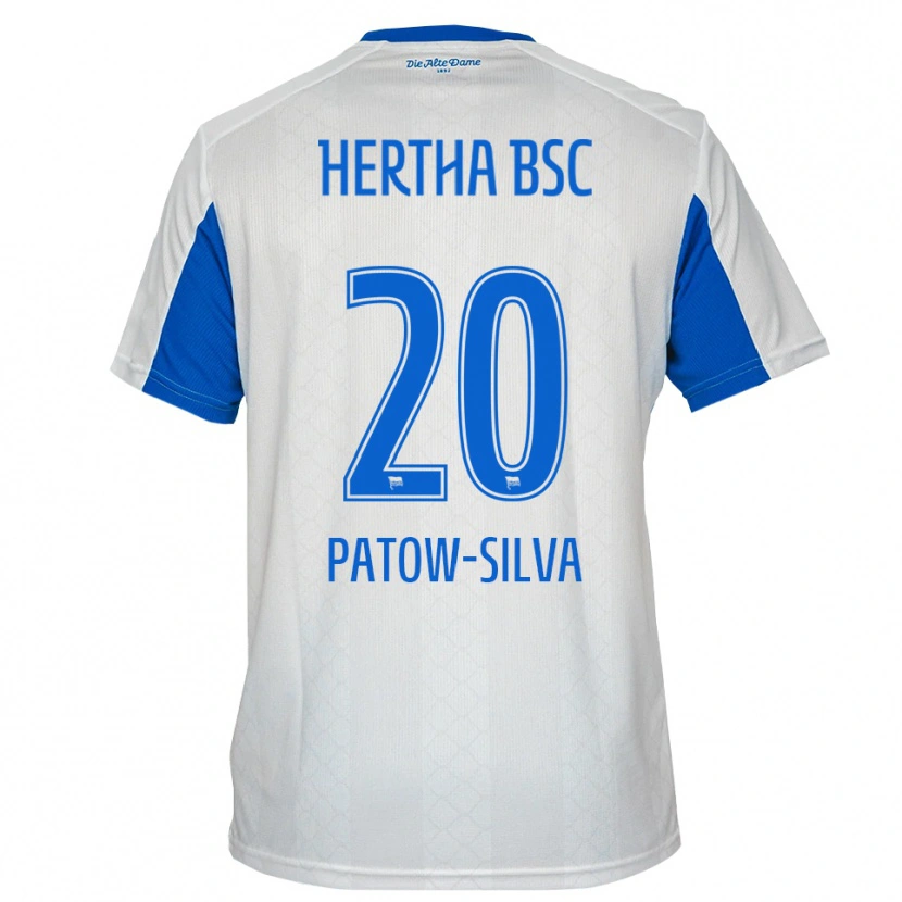 Danxen Mujer Camiseta Oscar Patow-Silva #20 Blanco Azul 2ª Equipación 2025/26 La Camisa México