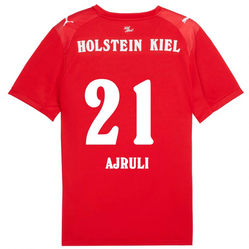 Danxen Mujer Camiseta Muhamed Ajruli #21 Rojo Azul 2ª Equipación 2025/26 La Camisa México
