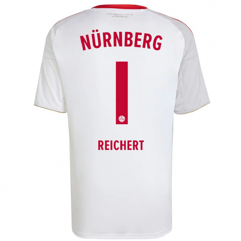 Danxen Mujer Camiseta Jan Reichert #1 Blanco Rojo 2ª Equipación 2025/26 La Camisa México