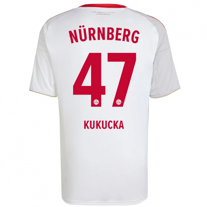 Danxen Mujer Camiseta Michal Kukucka #47 Blanco Rojo 2ª Equipación 2025/26 La Camisa México