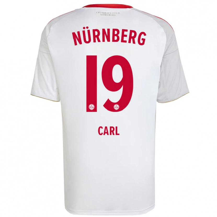 Danxen Mujer Camiseta Ferdinand Carl #19 Blanco Rojo 2ª Equipación 2025/26 La Camisa México