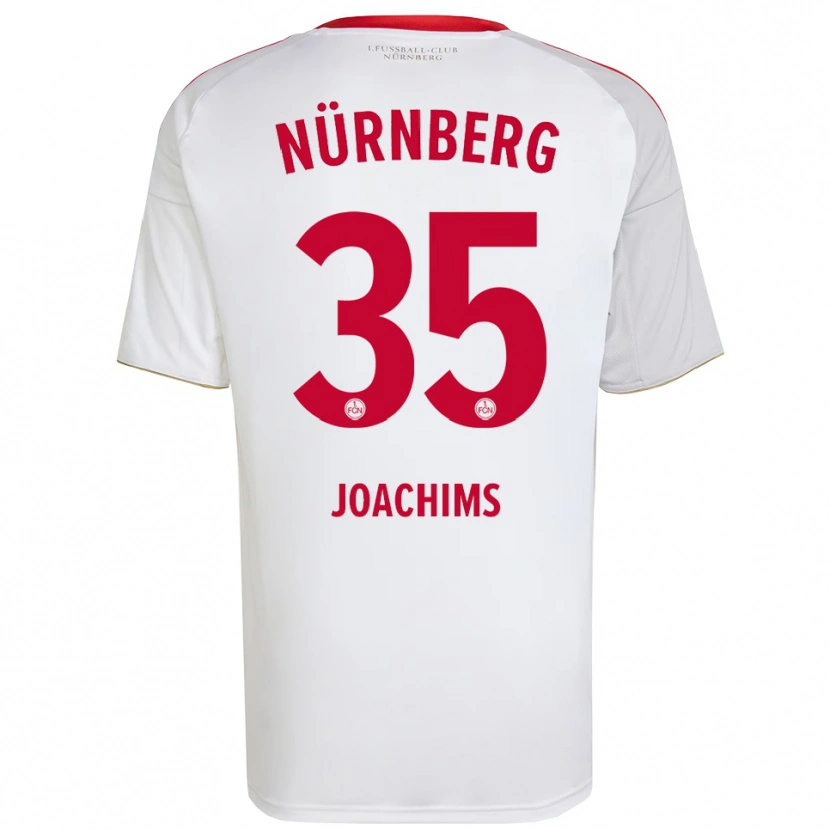Danxen Mujer Camiseta Simon Joachims #35 Blanco Rojo 2ª Equipación 2025/26 La Camisa México