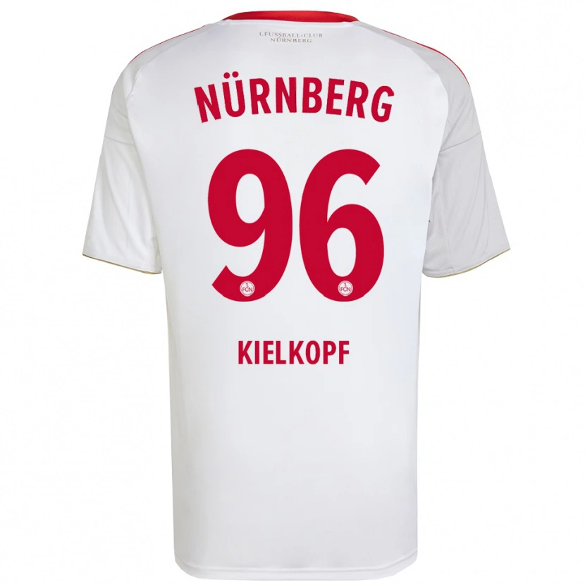 Danxen Mujer Camiseta Felix Kielkopf #96 Blanco Rojo 2ª Equipación 2025/26 La Camisa México