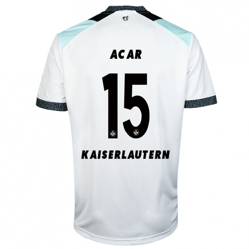 Danxen Mujer Camiseta Samet Acar #15 Blanco Negro 2ª Equipación 2025/26 La Camisa México