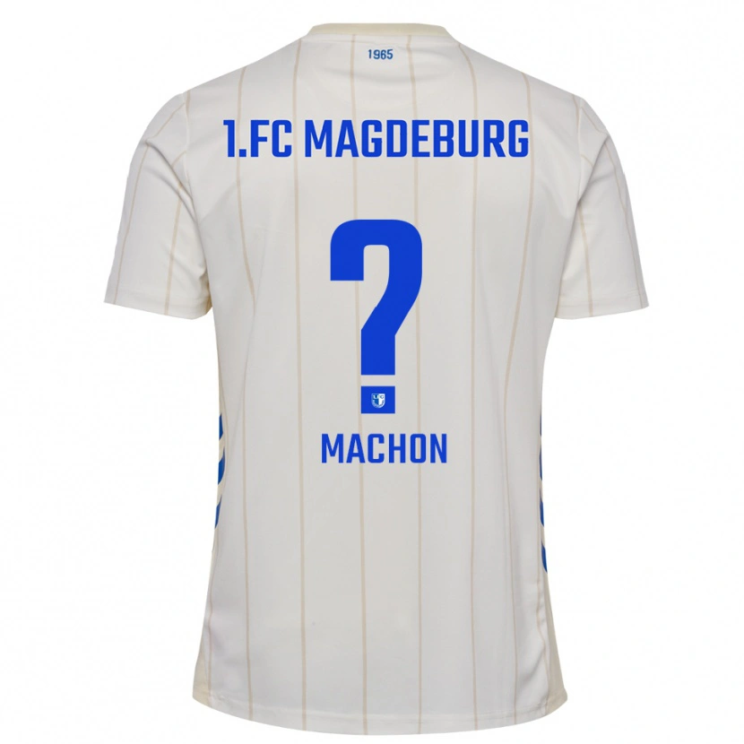 Danxen Mujer Camiseta Max Machon #0 Blanco Azul 2ª Equipación 2025/26 La Camisa México