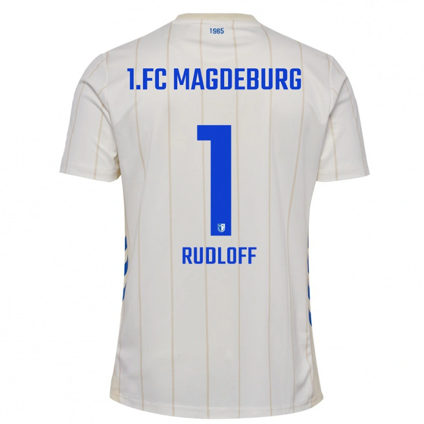 Danxen Mujer Camiseta Florentine Rudloff #1 Blanco Azul 2ª Equipación 2025/26 La Camisa México