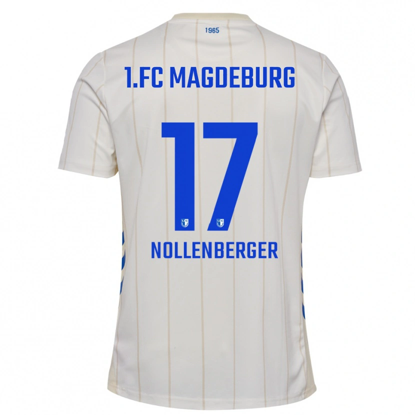 Danxen Mujer Camiseta Alexander Nollenberger #17 Blanco Azul 2ª Equipación 2025/26 La Camisa México