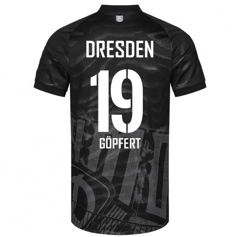 Danxen Mujer Camiseta Fabius-Leander Göpfert #19 Negro Gris 2ª Equipación 2025/26 La Camisa México